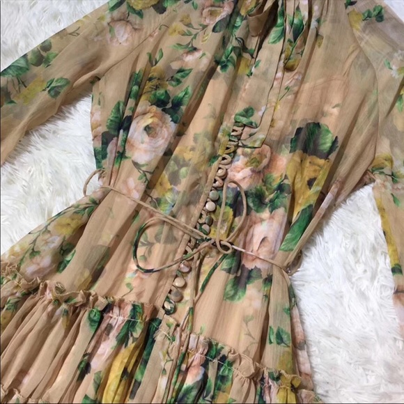 Zimmerman Style Floral Midi Dress - Picture 3 of 5